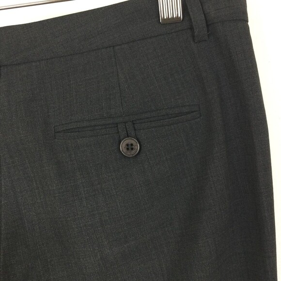 Theory Womens Wool Blend Straight Leg Trouser Fit Dress Pants Charcoal Gray Sz 6 - Picture 6 of 9